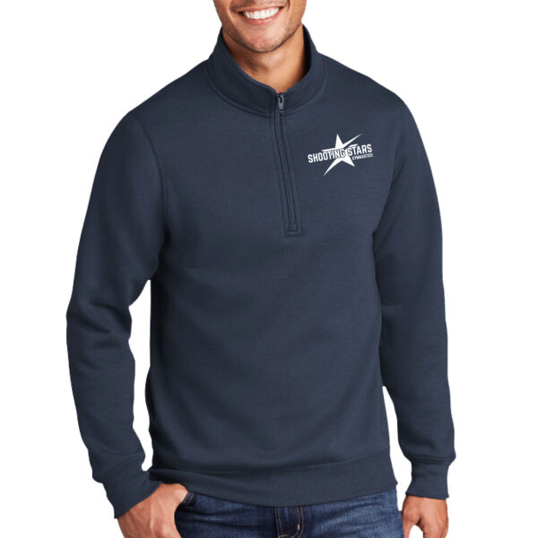 Port & Co™ Core Fleece 1/4-Zip Pullover Sweatshirt - Embroidered Logo Thumbnail