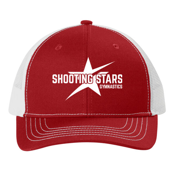 Port Authority® Youth Snapback Trucker Cap - Embroidered Logo Thumbnail