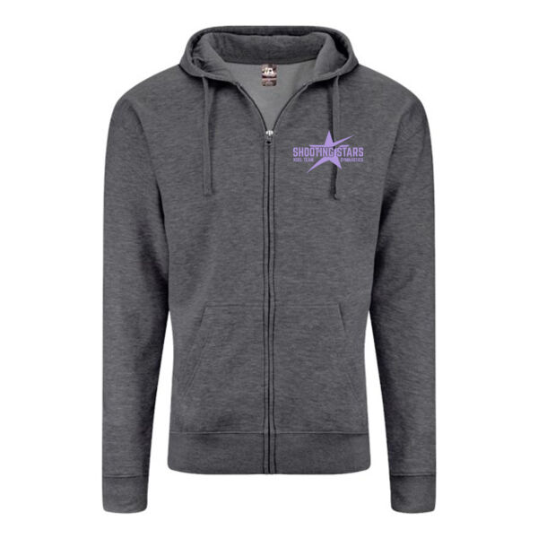 J. America - Unisex BTB Fleece Hooded Full-Zip Sweatshirt - Embroidered Logo Thumbnail